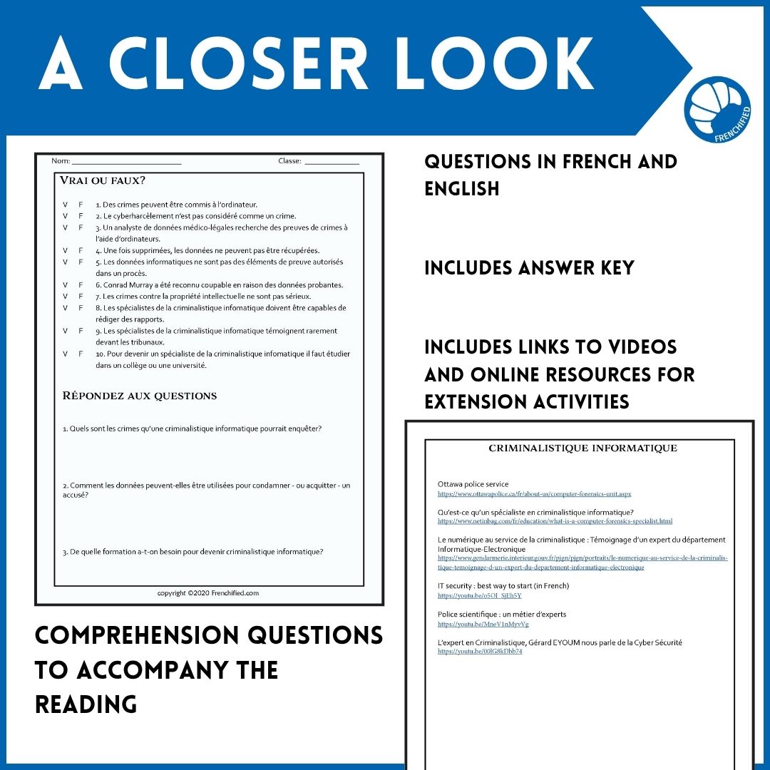 Data forensics French reading activity 5 Data forensics French reading activity - Image 5