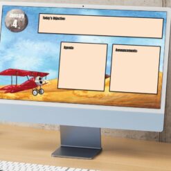 Alternative view of The Little Prince agenda slides for Google/Powerpoint/Smartboard