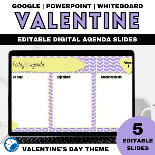 Valentine's Day daily agenda slides