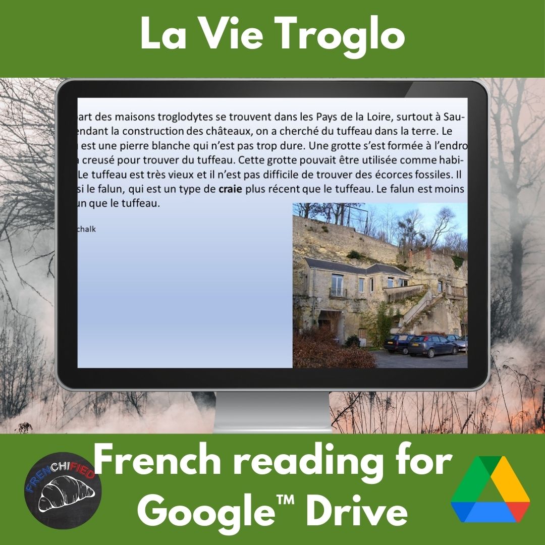 La vie Troglo French reading for Google Drive