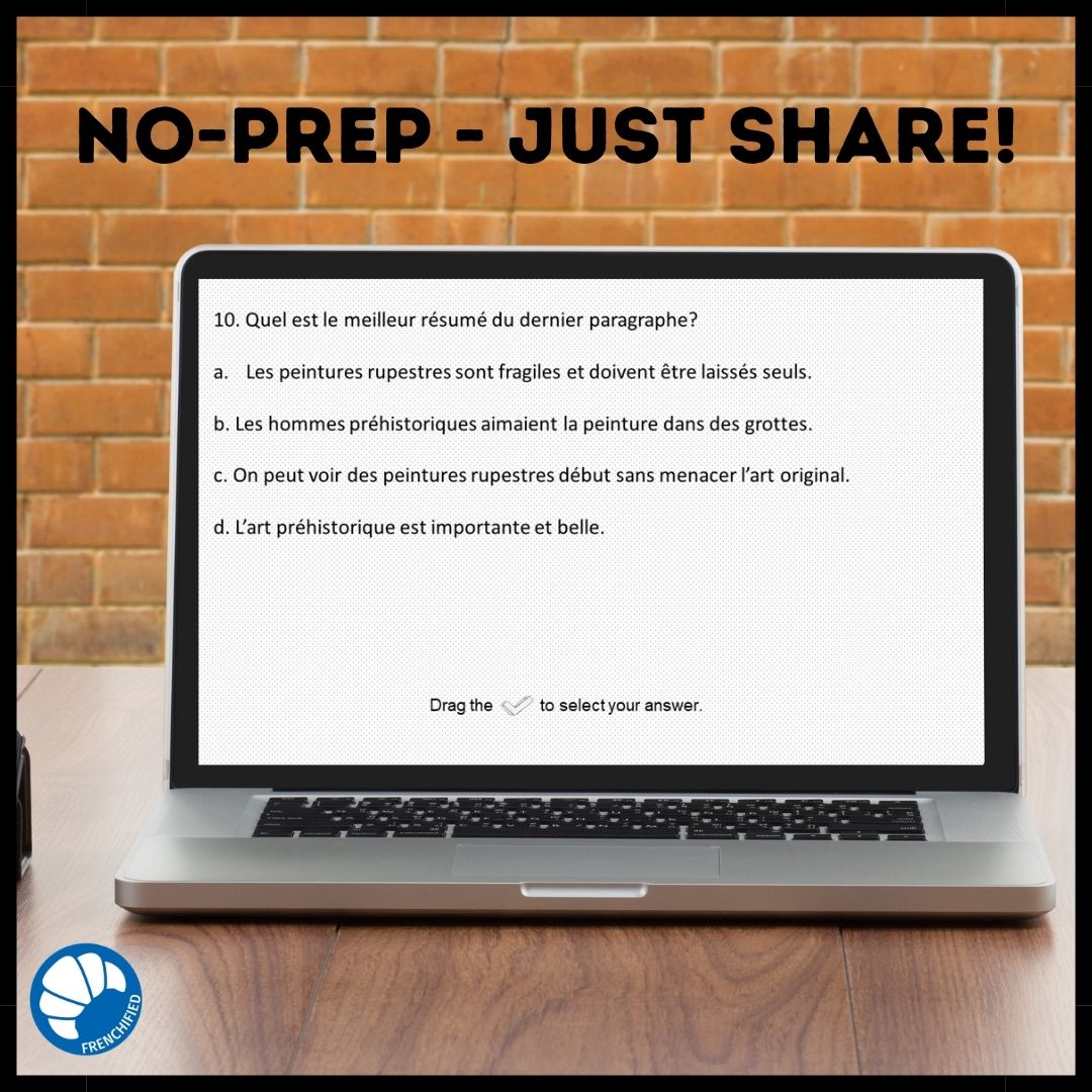 Les grottes des arts French reading for Google™ drive 4 Les grottes des arts French reading for Google™ drive - Image 4