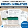 French negative expressions lesson