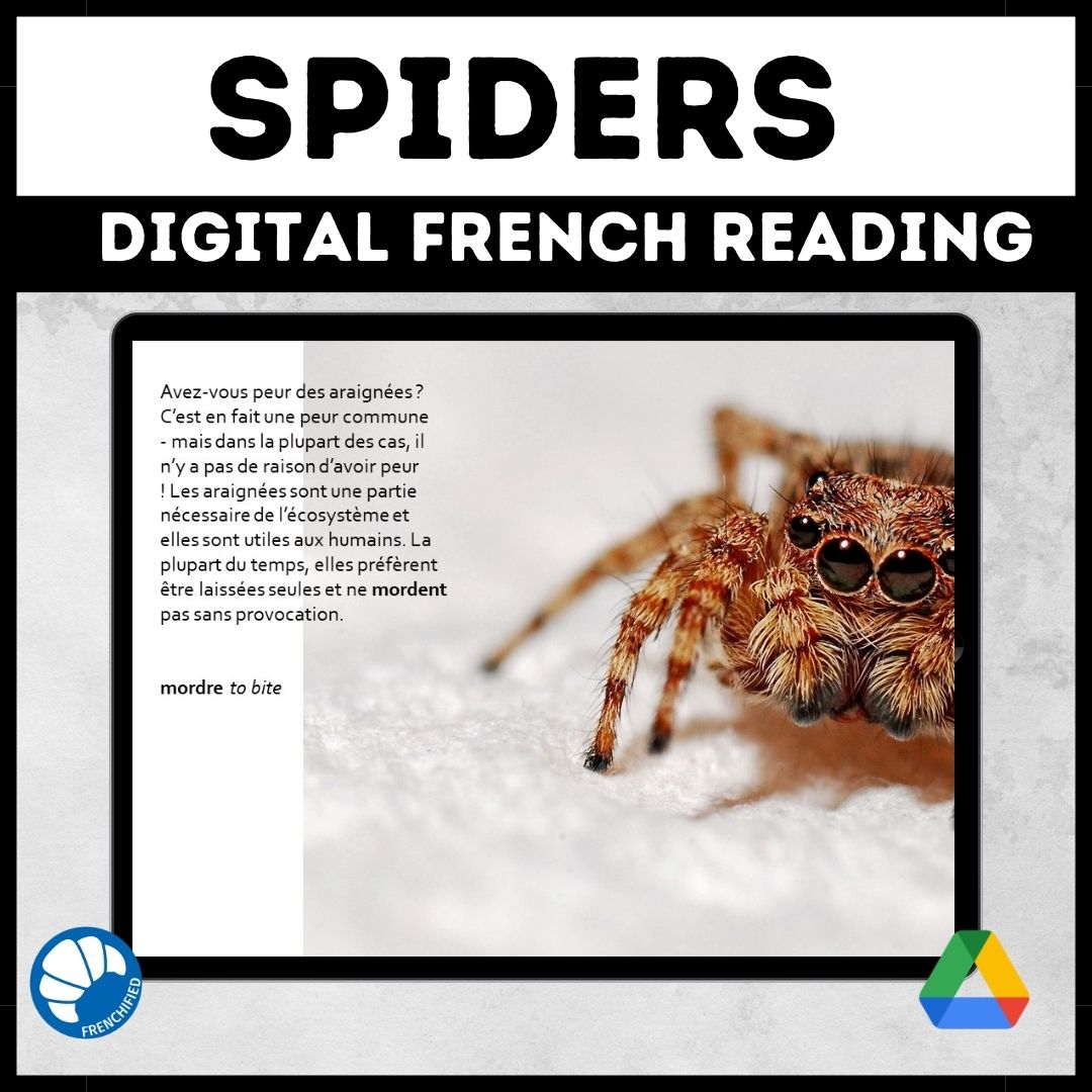 Spiders French reading for Google™ drive