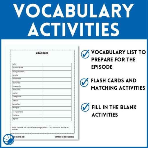 Extra French episodes 9-13 - worksheets to accompany episodes 9-13 - Image 4