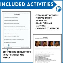 Extra French episodes 9-13 - worksheets to accompany episodes 9-13