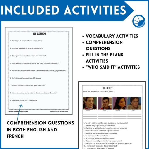 Extra French episodes 9-13 - worksheets to accompany episodes 9-13 - Image 5
