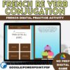 French RE verb conjugation - digital game 10 French RE verb conjugation