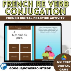 French RE verb conjugation
