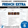Extra French episode 5 worksheets
