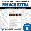 Extra French episode 8 worksheets