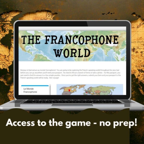 The French-Speaking World digital escape game