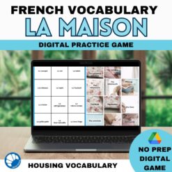 French house and furniture vocabulary
