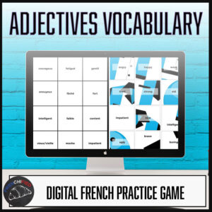 French adjectives vocabulary