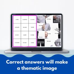 French body parts vocabulary digital game