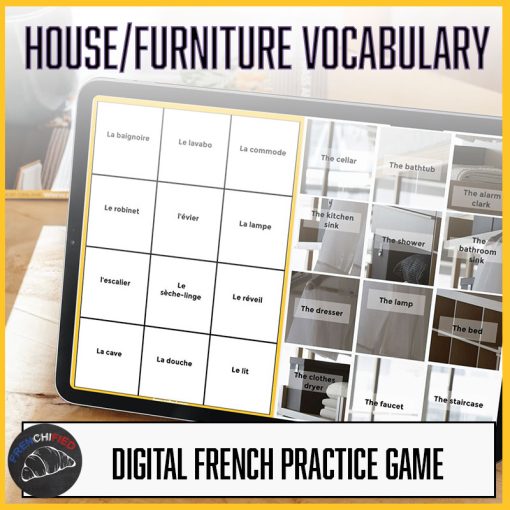 French house and furniture vocabulary
