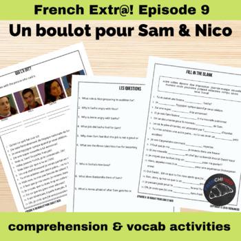 Extra French episode 9 worksheets