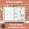 French school supply vocabulary