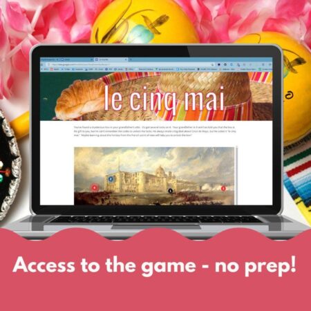 Cinq mai French digital escape game