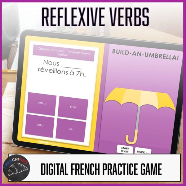 French Reflexive verbs present tense