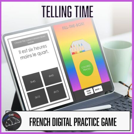 Telling time in French Digital game