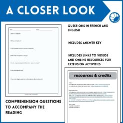 Les tardigrades French reading comprehension activity