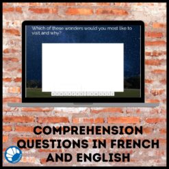 7 wonders of the world French reading for Google™ drive