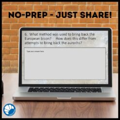 La réintroduction des animaux French reading activity for Google Drive