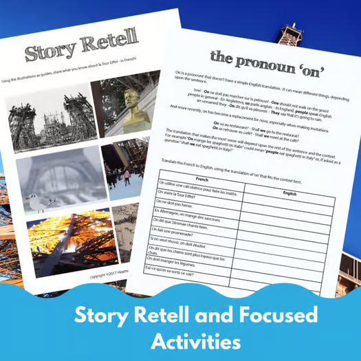 Eiffel Tower comprehensible input lesson for French learners 4 Eiffel Tower comprehensible input lesson for French learners - Image 4