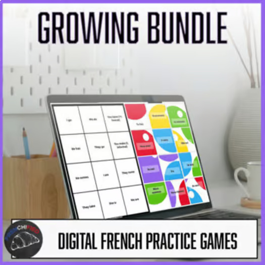 French digital practice games Bundle