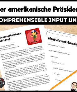Der amerikanische Präsident German Comprehensible Input Lesson