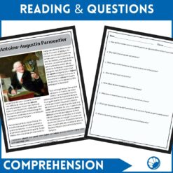 Antoine-Augustin Parmentier French reading printable activity 7 Antoine-Augustin Parmentier French reading printable activity
