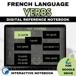 French verbs interactive notebook