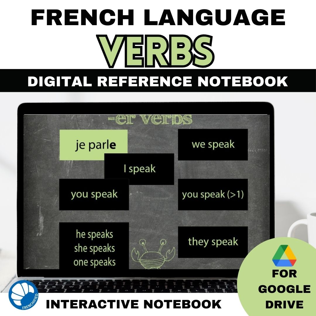 French verbs Interactive notebook for Google™ Drive 1 French verbs interactive notebook