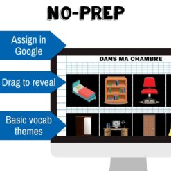 French Vocabulary Interactive notebook for Google™ Drive
