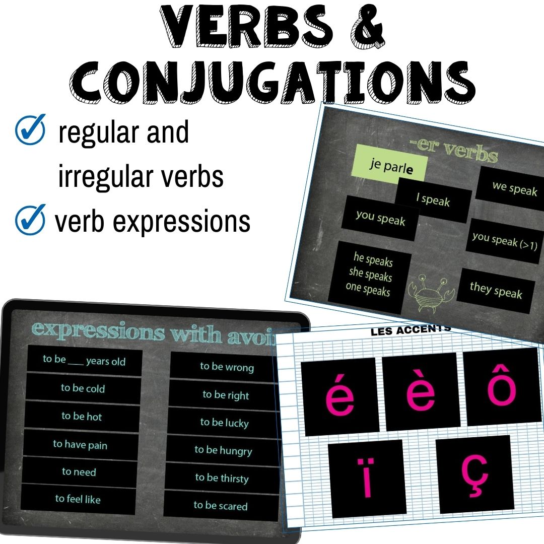 French verbs Interactive notebook for Google™ Drive 5 French verbs Interactive notebook for Google™ Drive - Image 5