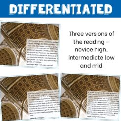 Paris monuments bundle - French readings for Google Drive™