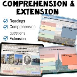 Paris monuments bundle - French readings for Google Drive™