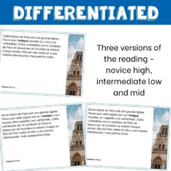Paris monuments bundle - French readings for Google Drive™