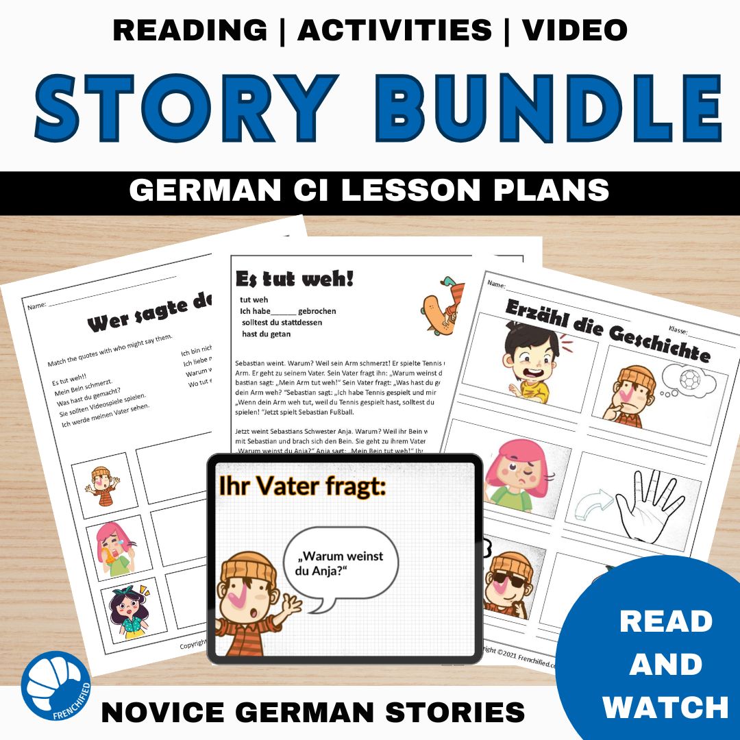 German Comprehensible Input Lessons Bundle