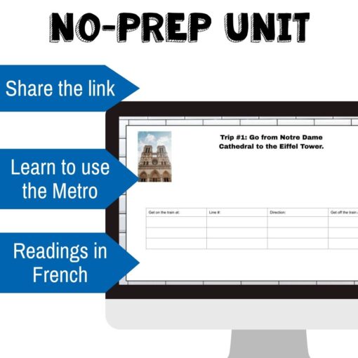 Paris Metro readings and activities - Google™ Drive edition - Image 2