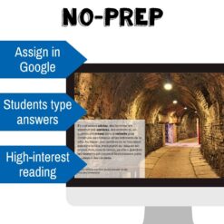 Sous Paris French reading comprehension activity for Google Drive™