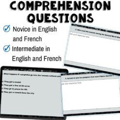 Sous Paris French reading comprehension activity for Google Drive™