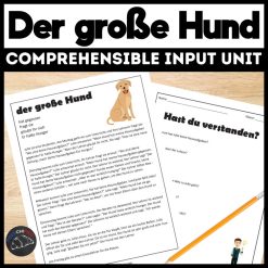 Der große Hund German Comprehensible Input Lesson