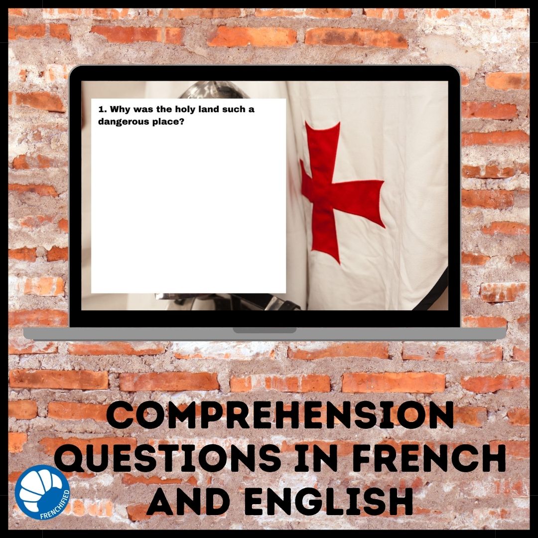 Knights Templar French reading activity for Google™ Drive 3 Knights Templar French reading activity for Google™ Drive - Image 3