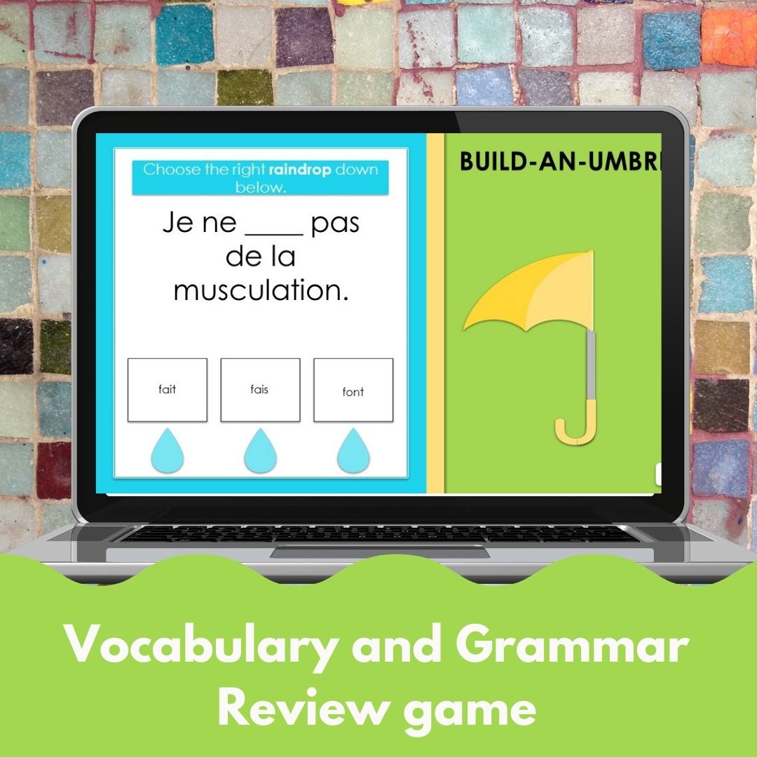 Alternative view of Plugged-in French level 1 unit 8 digital review game: Paris