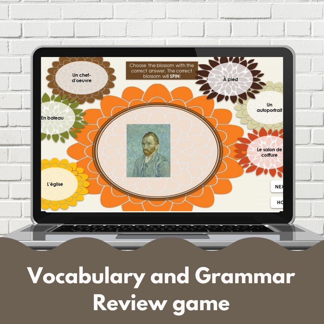 Alternative view of Plugged-in French level 2 unit 2 digital review game: En ville