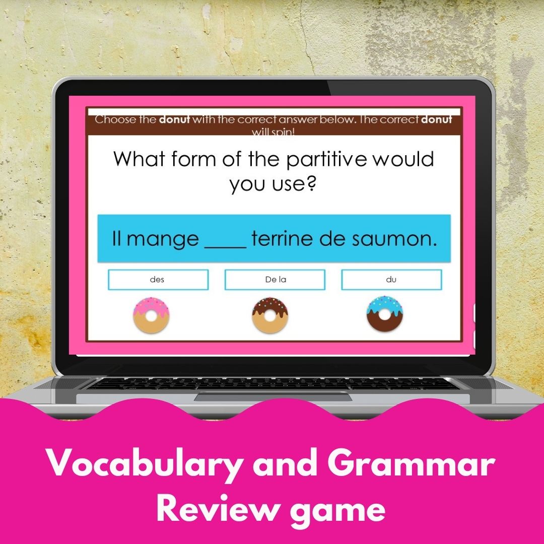 Alternative view of Plugged-in French level 2 unit 7 digital review game: les régions