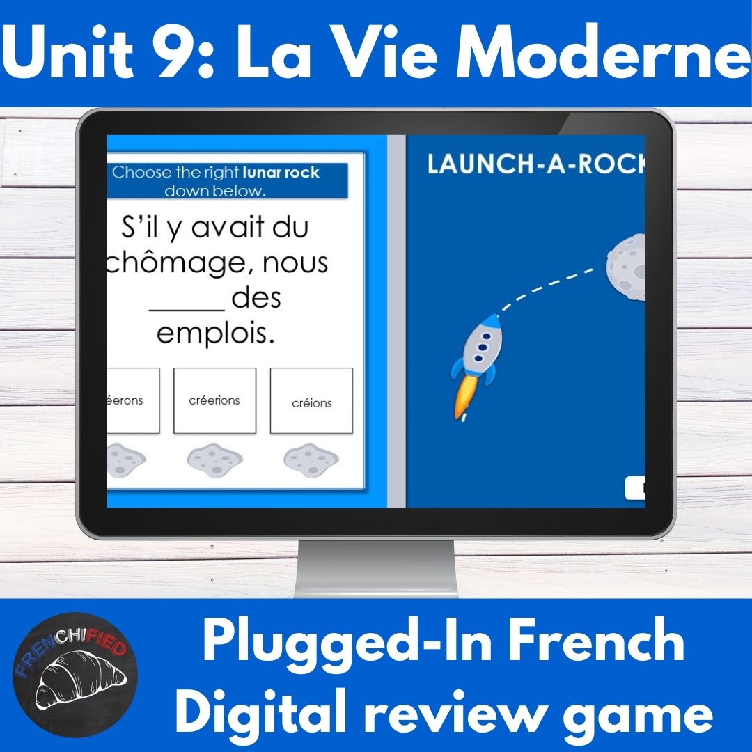 Plugged-in French level 2 unit 9 digital review game: la vie moderne