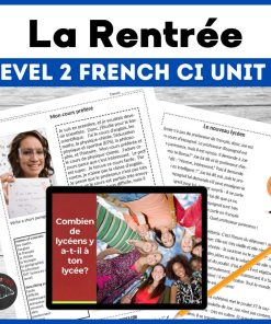 French level 2 comprehensible input unit 1