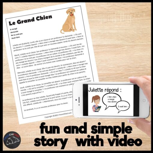 Le Grand Chien French CI Lesson - Comprehensible Input - Image 2